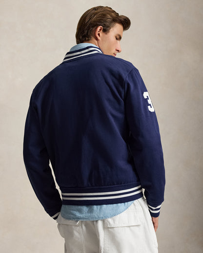 CHAQUETA DE BEISBOL DE FELPA BIG PONY NEWPORT NAVY