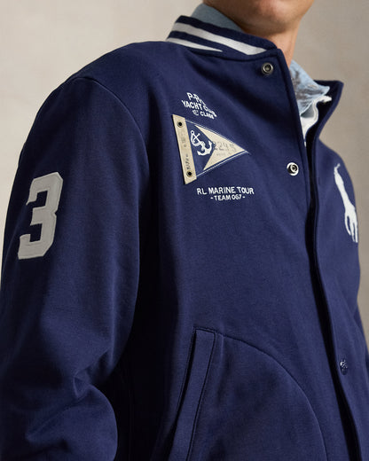 CHAQUETA DE BEISBOL DE FELPA BIG PONY NEWPORT NAVY