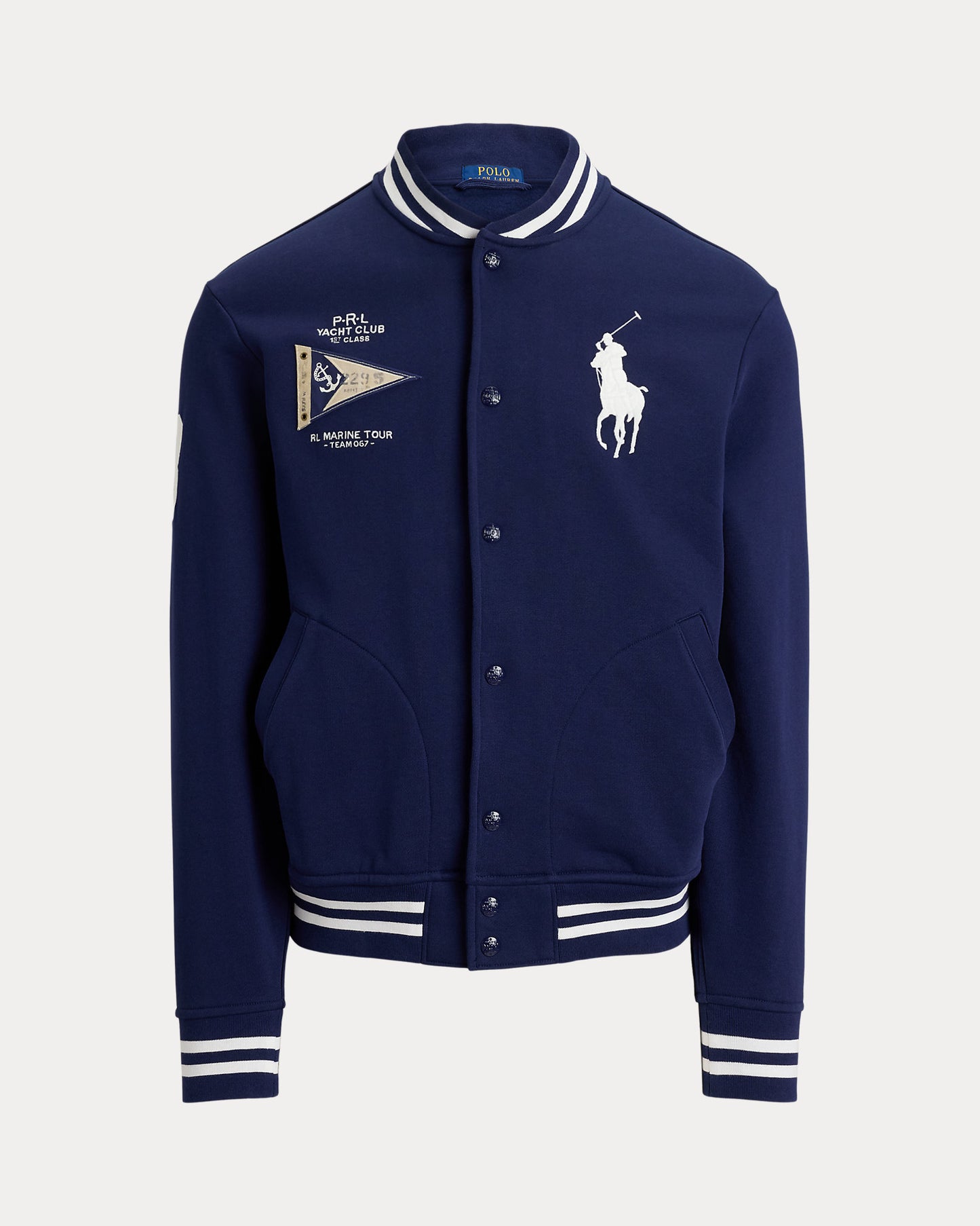 CHAQUETA DE BEISBOL DE FELPA BIG PONY NEWPORT NAVY