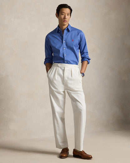 CAMISA CUSTOM FIT DE ALGODON TWILL LIGERO NIMES BLUE