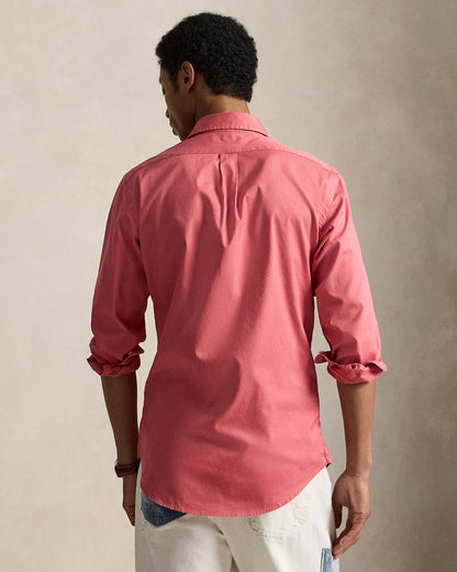 CAMISA CUSTOM FIT DE ALGODON TWILL LIGERO ADIRONDACK BERRY