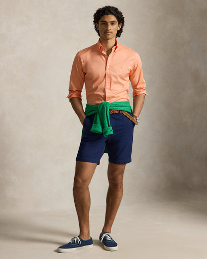 CAMISA CUSTOM FIT DE ALGODON TWILL LIGERO POPPY