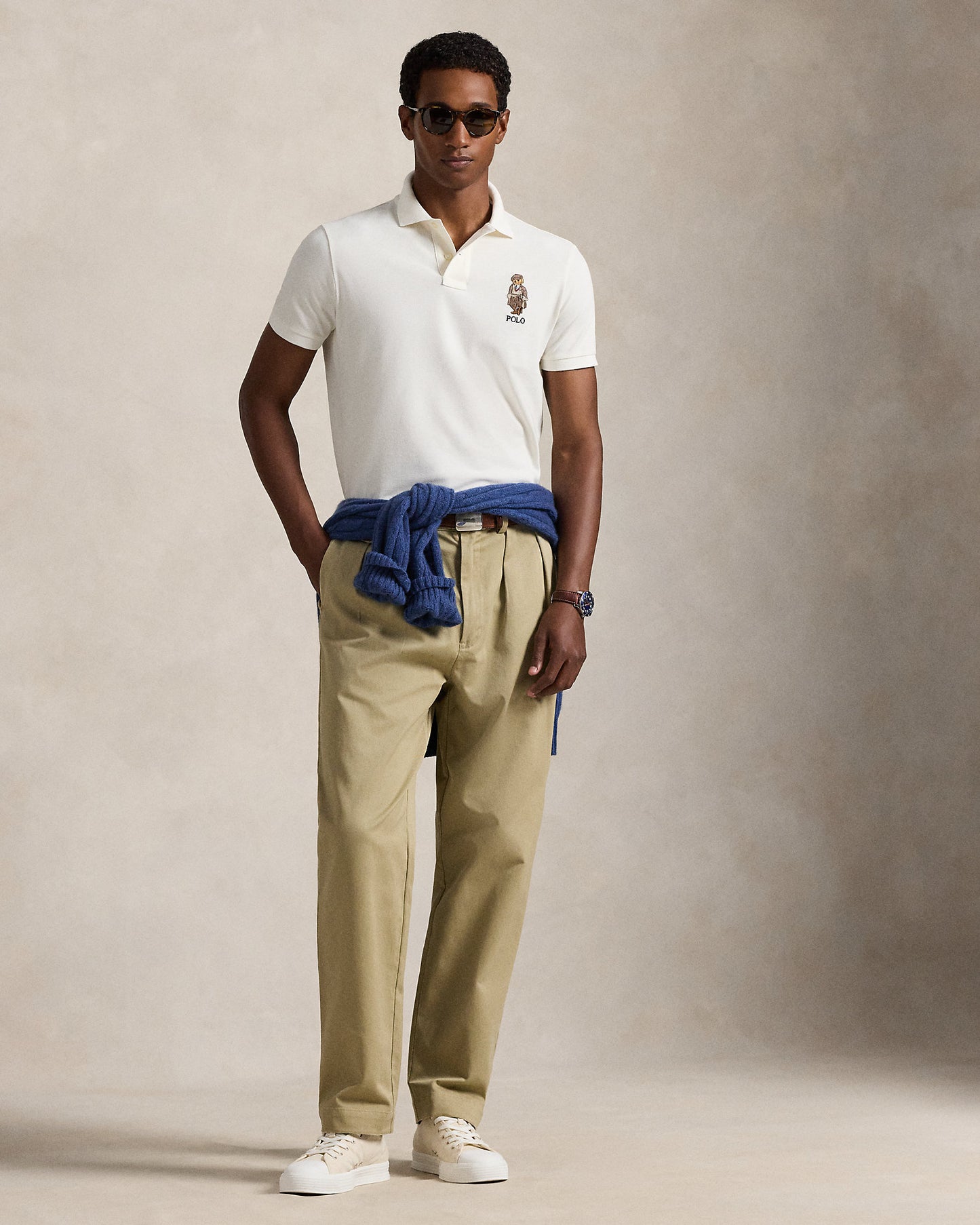 POLO DE PIQUE CUSTOM SLIM CON POLO BEAR DECKWASH