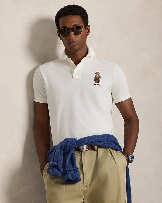 POLO DE PIQUE CUSTOM SLIM CON POLO BEAR DECKWASH