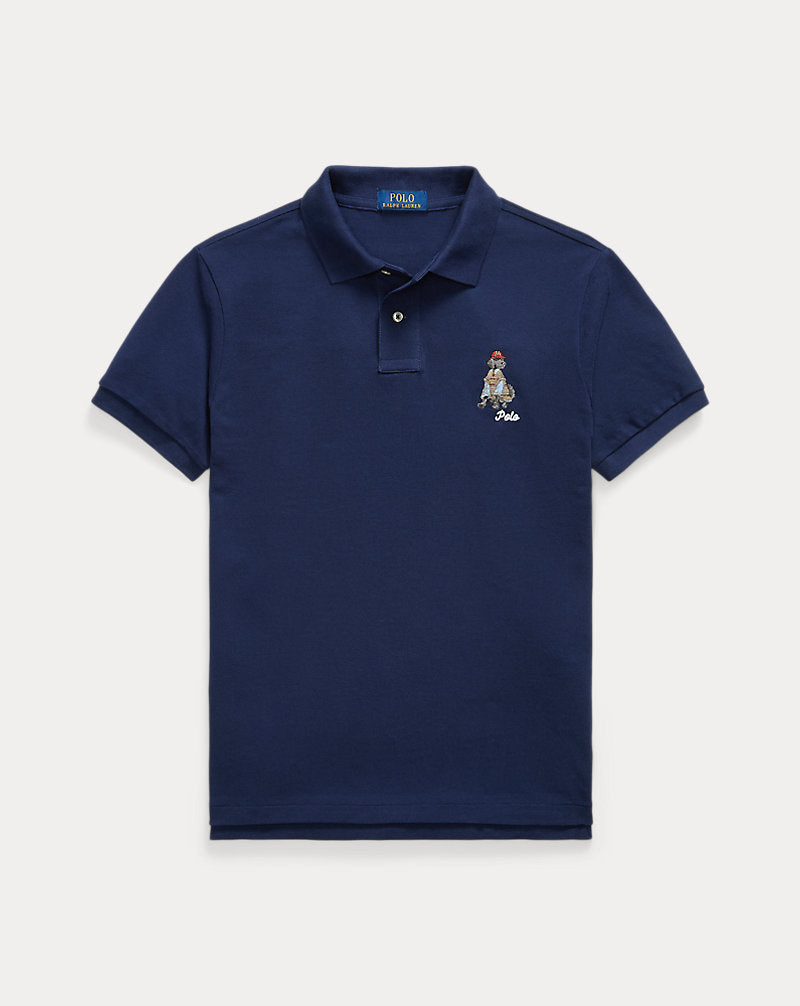 POLO DE PIQUE CUSTOM SLIM CON PERRO