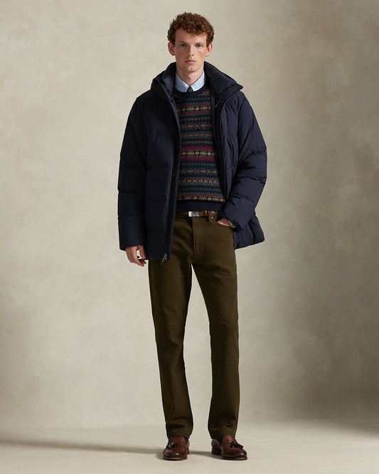 PANTALON VARIG SLIM RECTO DE ALGODON DARK BROWN