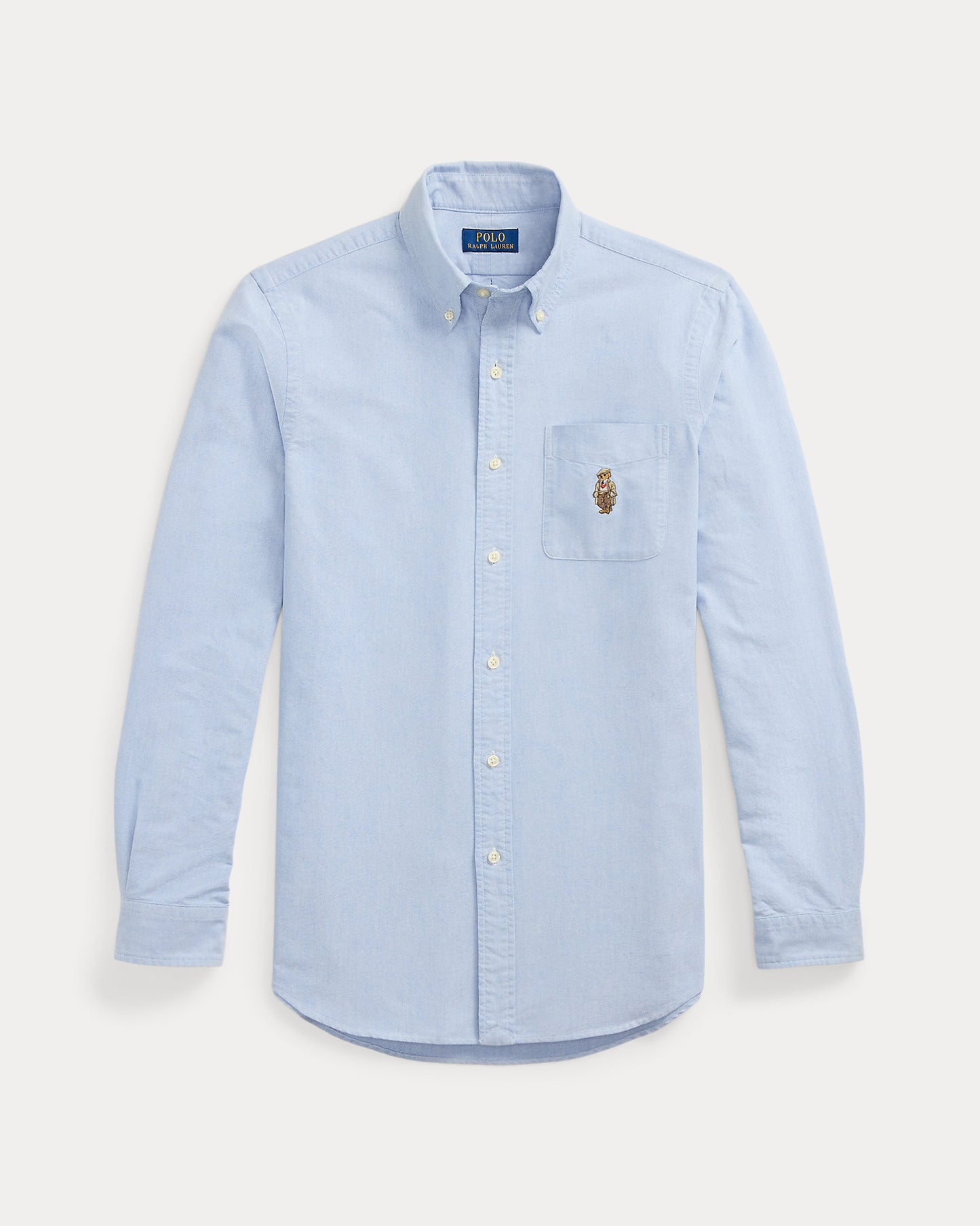 CAMISA OXFORD CUSTOM FIT CON POLO BEAR HERITAGE BSR BLUE