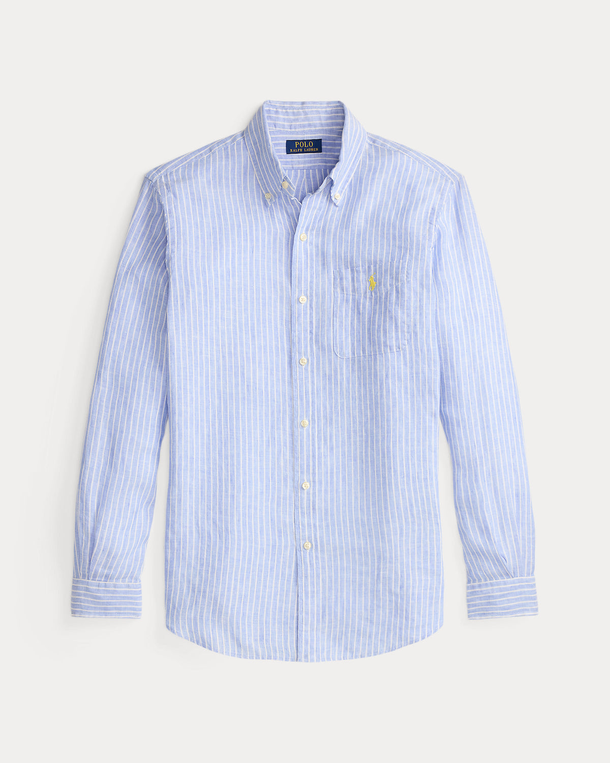 CAMISA DE LINO LIGERO  CON RAYAS CUSTOM FIT HARBOR ISLAND