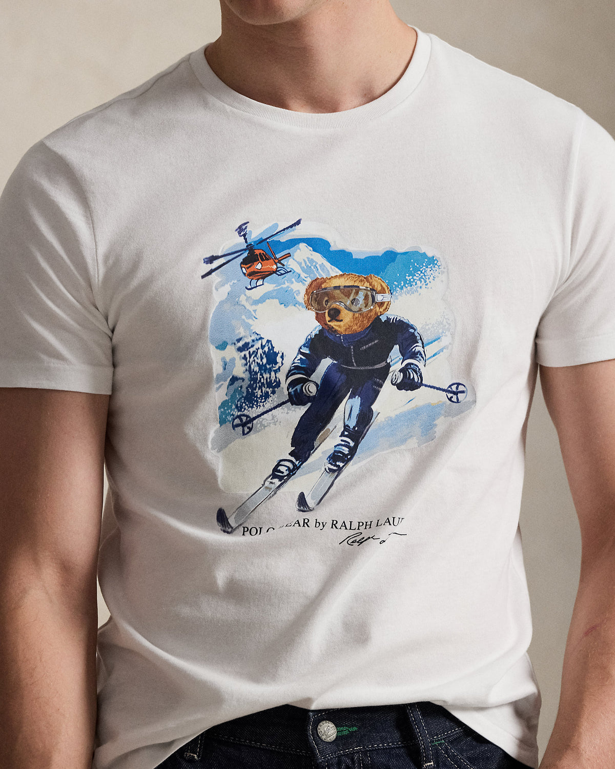 CAMISETA CUSTOM SLIM CON ACTIVE POLO BEAR