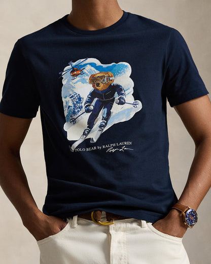 CAMISETA CUSTOM SLIM CON ACTIVE POLO BEAR WORTH NAVY