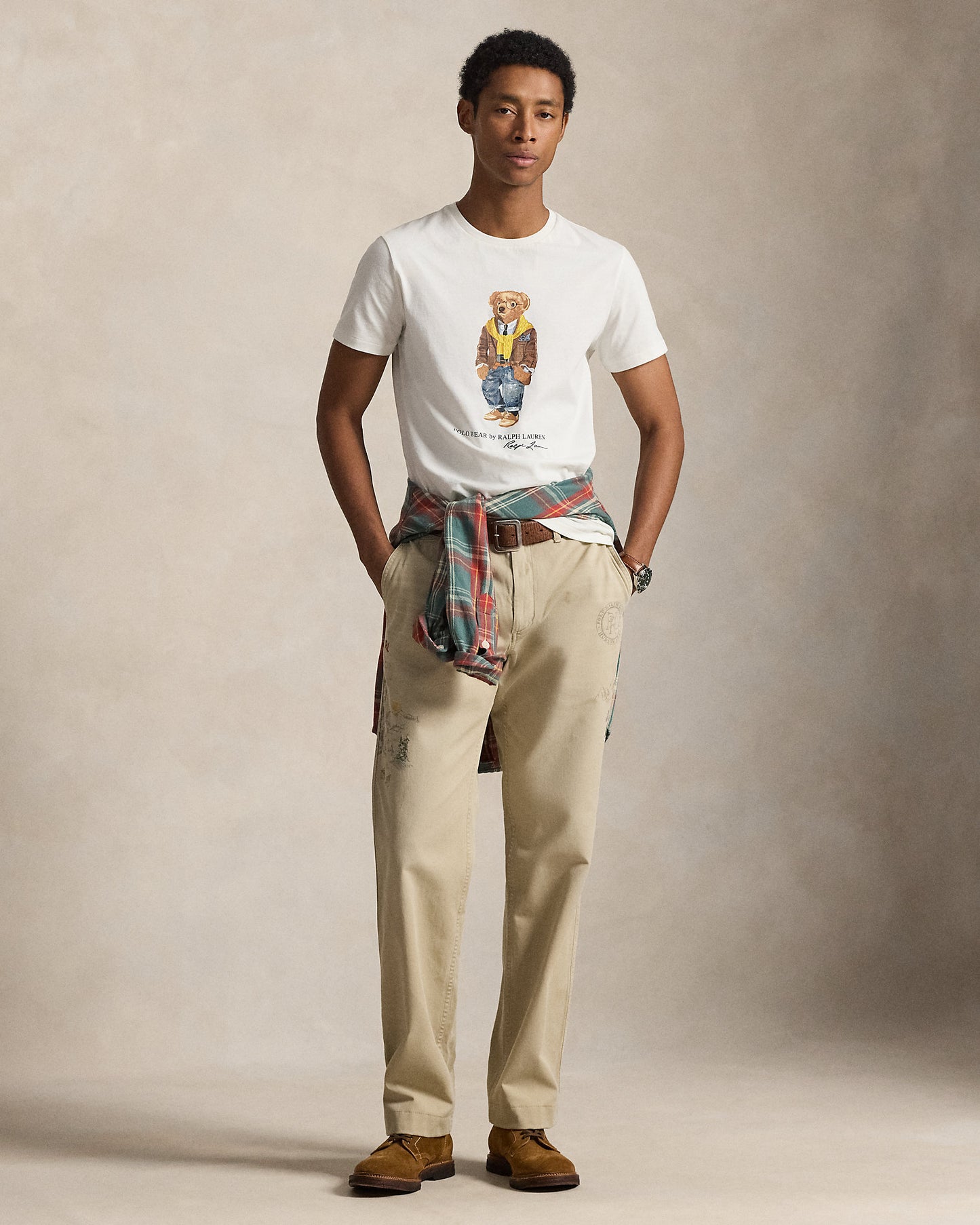 CAMISETA CUSTOM SLIM  CON POLO BEAR NEVIS