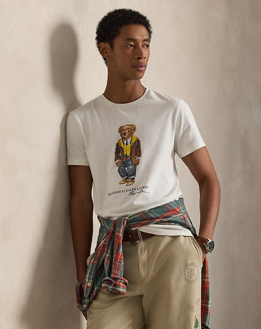 CAMISETA CUSTOM SLIM  CON POLO BEAR NEVIS