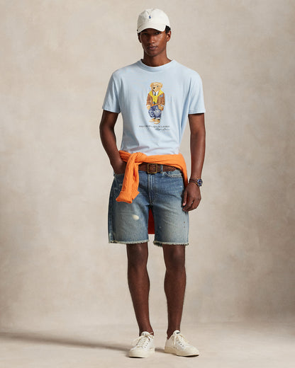 CAMISETA CUSTOM SLIM CON POLO BEAR SOUTHPORT BLUE