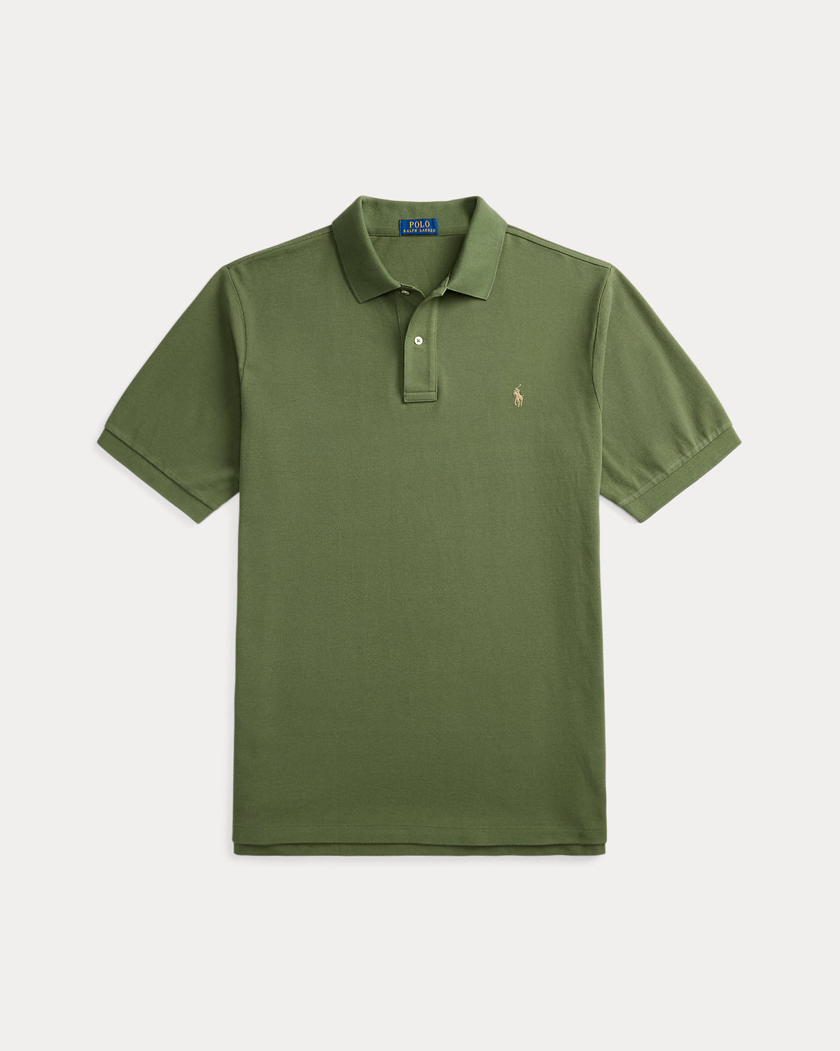 POLO DE PIQUÉ CUSTOM SLIM FIT SUPPLY OLIVE