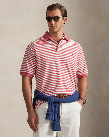 POLO DE PIQUÉ CUSTOM SLIM FIT RED SKY STRIPED