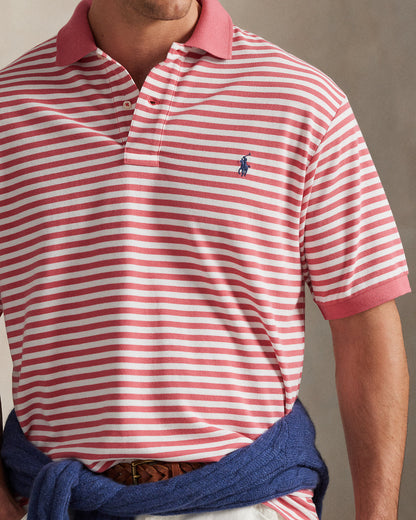 POLO DE PIQUÉ CUSTOM SLIM FIT RED SKY STRIPED