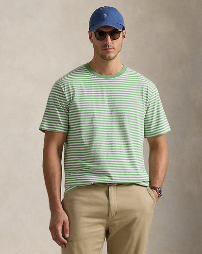 CAMISETA CUSTOM SLIM FIT DE ALGODON DE PUNTO OUTBACK GREEN STRIPED