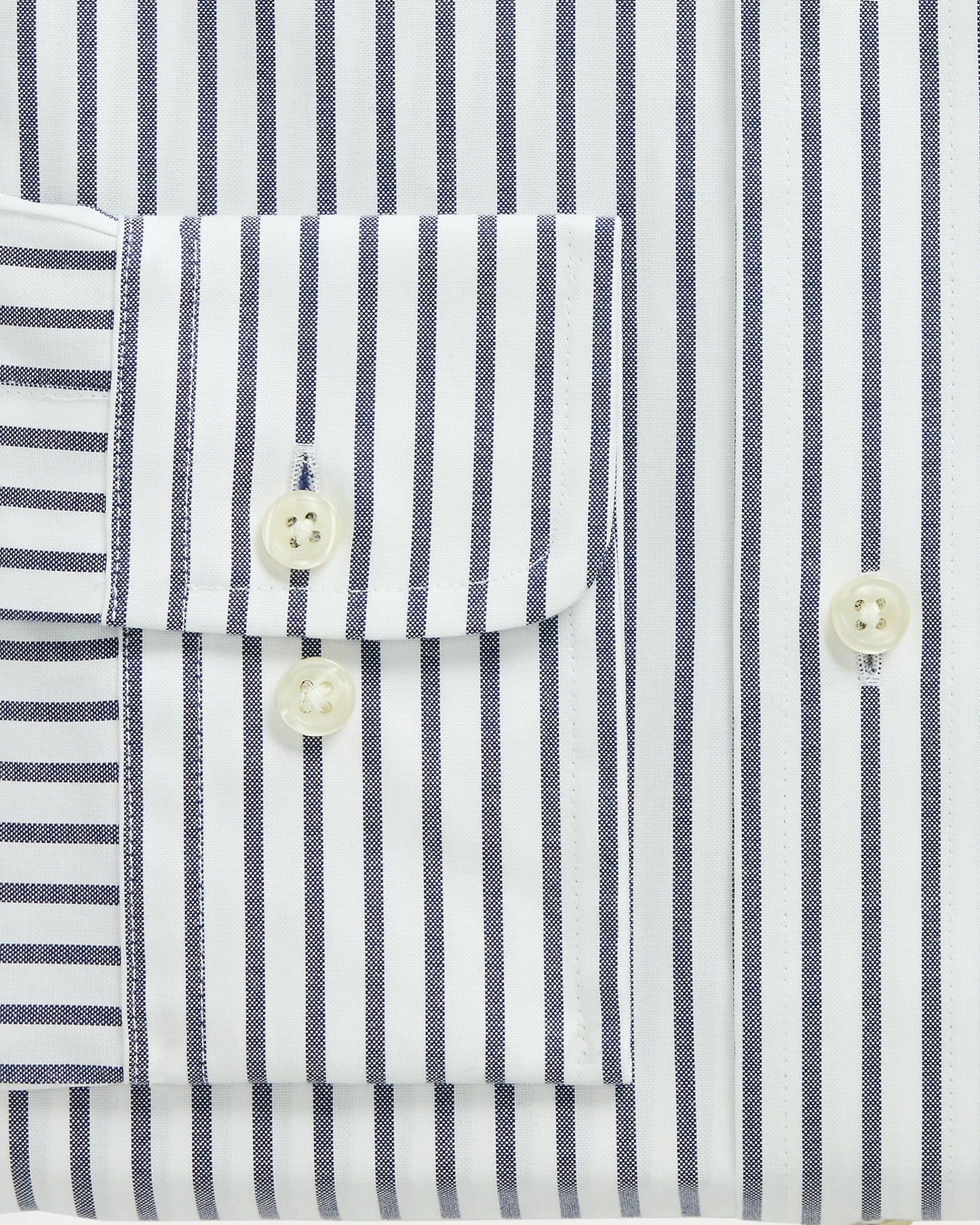 CAMISA CUSTOM FIT  DE PINPOINT OXFORD WHITE/ NAVY