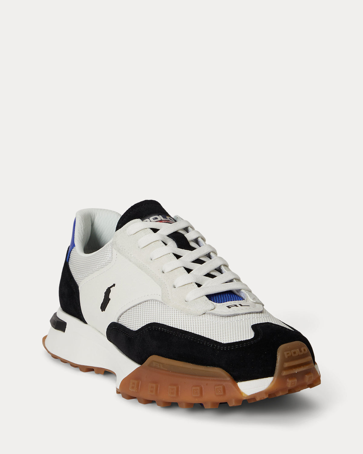 TENIS ELDRIDGE SUEDE-PANELLED WHITE BLACK/ROYAL