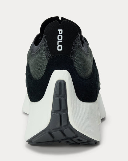TENIS RALPH LAUREN  BOERUM CON PANELES DE ANTE BLACK