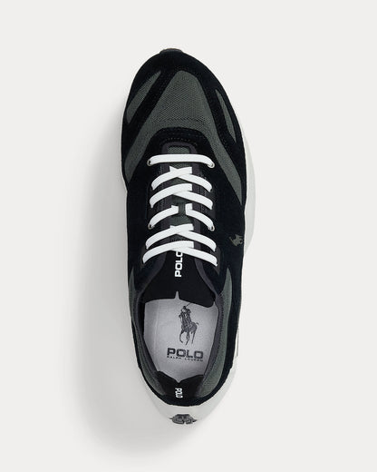 TENIS RALPH LAUREN  BOERUM CON PANELES DE ANTE BLACK