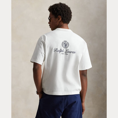 CAMISETA RELAXED FIT DE ALGODON DE PUNTO WHITE