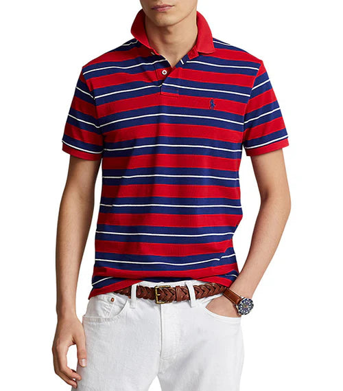 POLO DE PIQUÉ CUSTOM SLIM FIT RAYAS